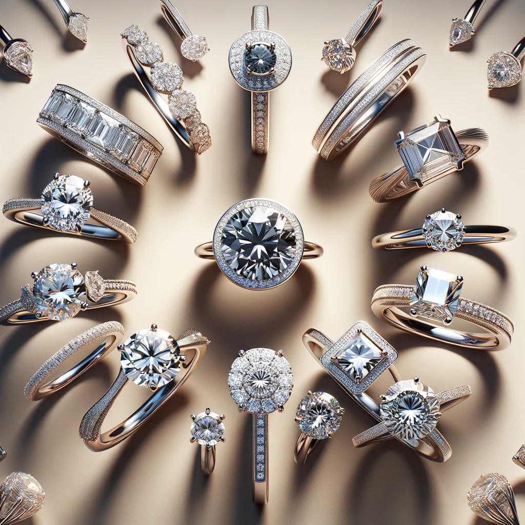 Highlighting the range of design possibilities available with lab-grown diamonds.